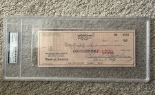 1953 LUCILLE BALL ARNAZ SIGNED BANK CHECK “I LOVE LUCY” PSA/DNA SCARCE