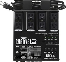 Chauvet DJ DMX-4 LED Lighting Dimmer/Relay Pack 4-Channel Dimmer/Cwitch Pack