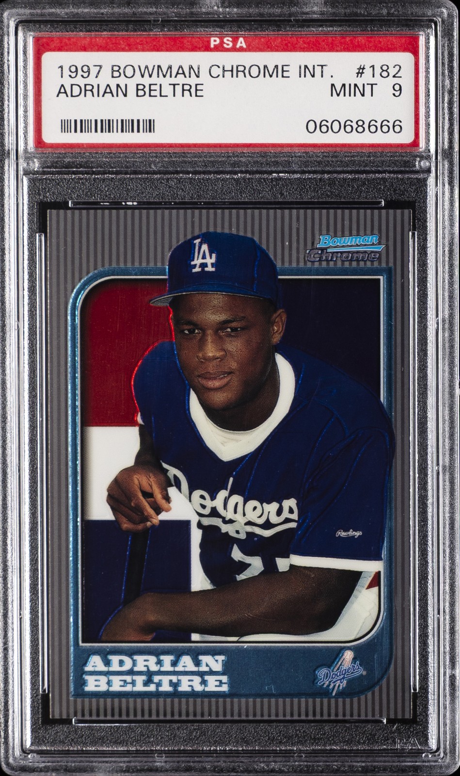 1997 BOWMAN CHROME INTERNATIONAL #182 ADRIAN BELTRE PSA 9
