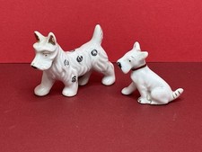 VINTAGE SCOTTY DOG DOGS JAPAN FIGURINE EXCELLENT 2 