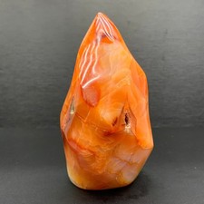 345g RARE red agate Flame Crystal torch gem healing decor gift