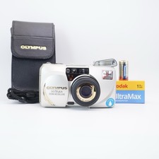 Olympus Stylus Zoom 140 QD mju II 35mm Point Shoot Film Camera Tested Film