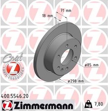 2x ZIMMERMANN Bremsscheibe COAT Z 400.5546.20 f&uuml;r MERCEDES SPRINTER B907 B910