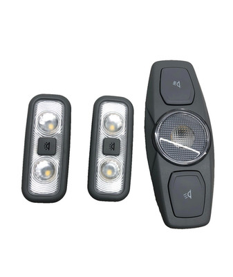 2018-2021 LINCOLN NAVIGATOR REAR OVERHEAD ROOF DOME INTERIOR LIGHT x3 DARK SLATE