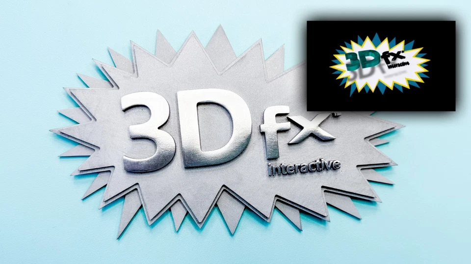 ⚙️ 3dfx Voodoo Logo Splash Screen ━ Aluminium 3D SLM Druck Prototyp AlSi10Mg - Bild 3 von 3