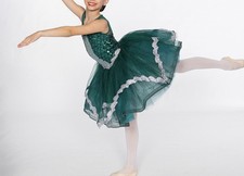 Weissman Define Dancing 17528 Green Ballet Costume Size IC