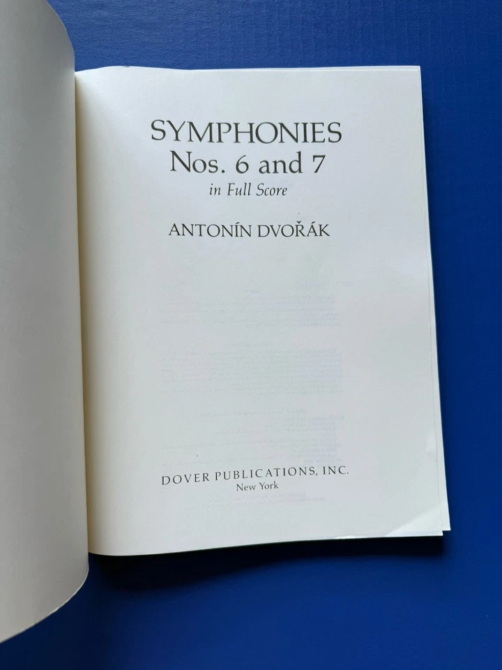 Dvorak - Symphonies Nos. 6, 7, 8 & 9 - Dover Study Scores 2 Vols. PB VG - Image 3 of 4