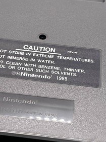 Nintendo NES Godzilla: Monster of Monsters 1989 Tested Works/No Instructions