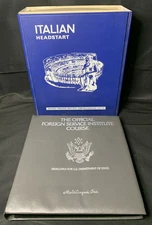 Italian Headstart Defense & Foreign Service Audio Cassettes 1st Edition 1985