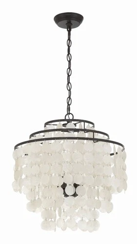 Crystorama Brielle 18" Wide Dark Bronze 4-Light Chandelier - Picture 5 of 9