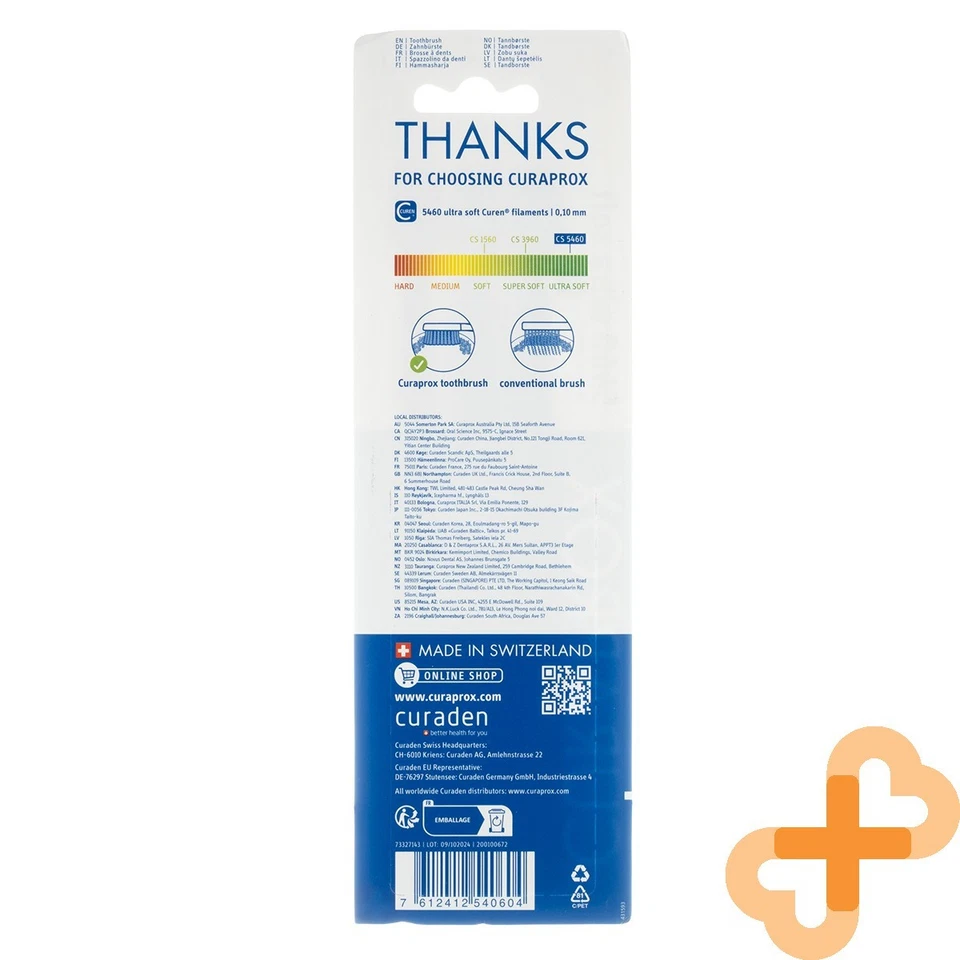 CURAPROX Cs 5460 Ultra Suave Cepillo de Dientes Juego 3 Piezas Cctagonal Tallo - Image 4 of 4