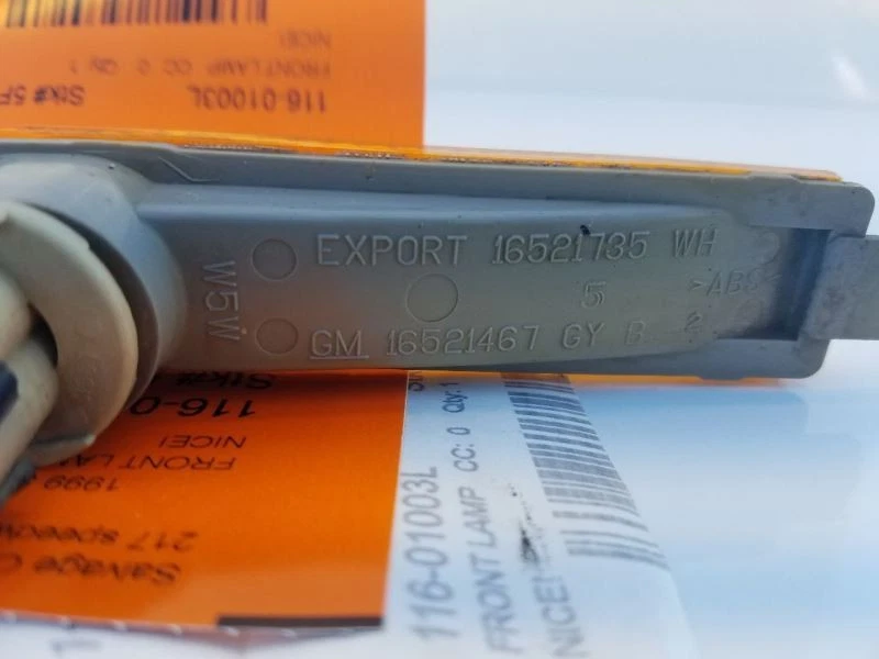 Marcador lateral de luz de esquina/estacionamiento para conductor compatible con 96-99 SATURN S SERIES 4580 Foto 4 de 4