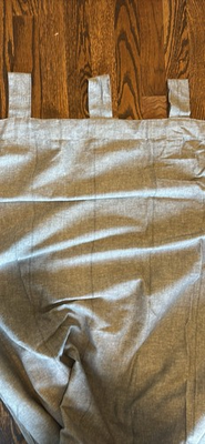 #ad #ad IKEA Lenda Curtain 2 PANELS 55quot; x 98” Medium Gray TABS 100% Coarse Cotton $23.99