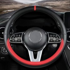Custom fit for Dodge Car Steering Wheel Cover, Nappa Leather Non-Slip Steerin...