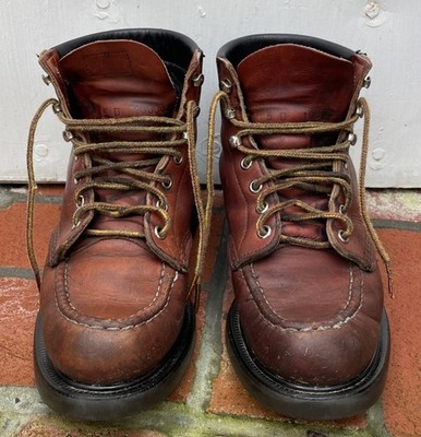 Red Wing Model 204 Moc Toe Boot Size 5D Vintage Read 