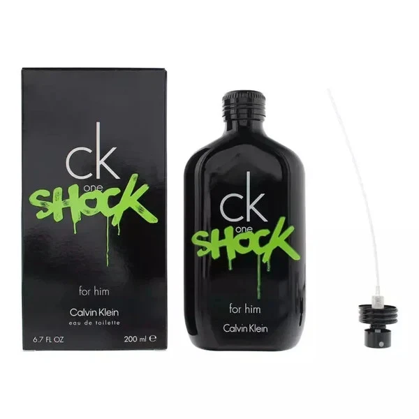 Perfume C.K ONE SHOCK (M) EDT 200ML Para Hombre Una Fragancia Elegante Y Atractiva. Foto 3 de 4