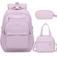 Backpack for School Girls Boys, College Backpack with Lunch Bag Pencil Case f...