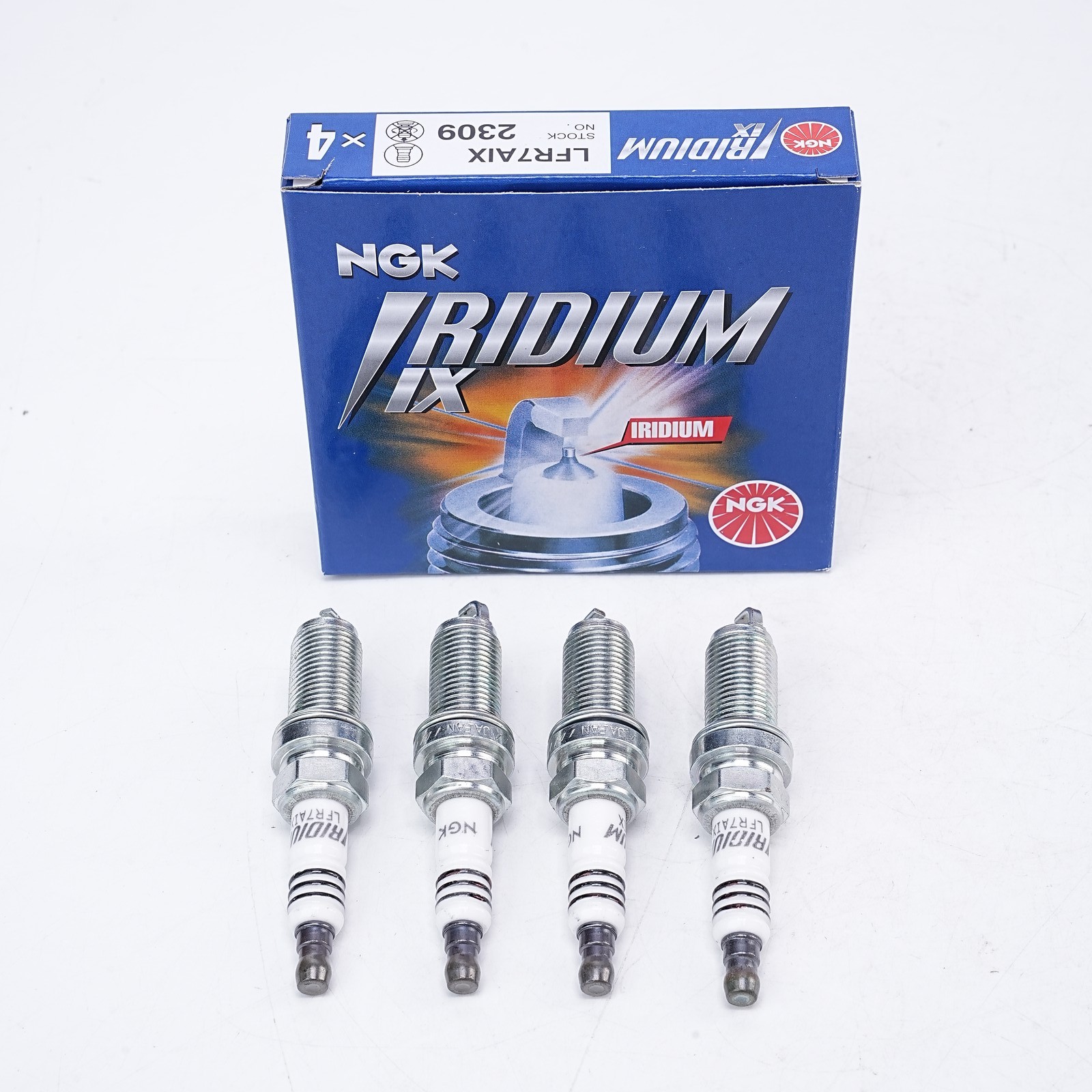 NGK 2309 LFR7AIX Iridium IX Spark Plugs 4 Pack OEM Replacement Premium Plugs