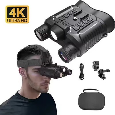 NV8161 8X Zoom IR/white Light Night Vision Binoculars Head-mounted 4K Telescope
