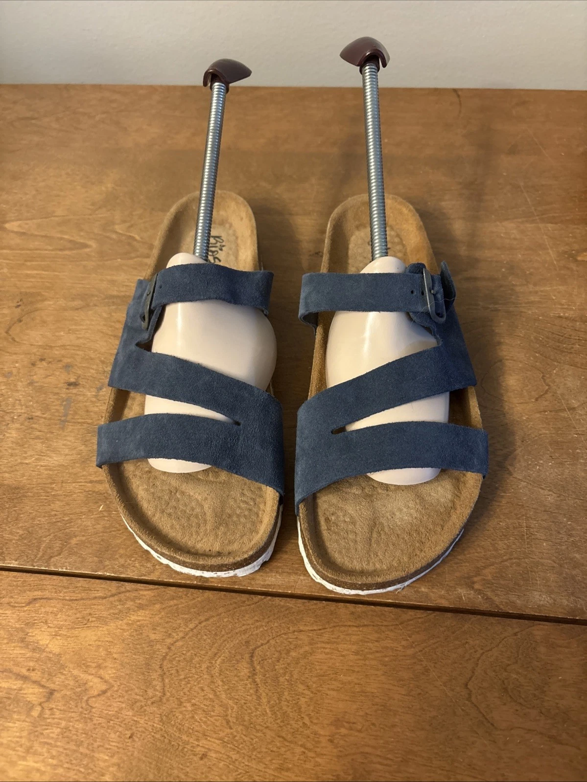 BIOSTEP LEATHER SANDALS 3STRAP BLUE SLIDES BUCKLE Comfortable Spain Women 9.5
Opens in a new window