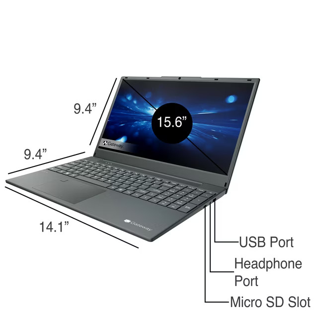 Laptop Gateway Ultra Slim de 15.6" FHD, AMD Ryzen 7, 8GB, 512GB, Windows 11, imagen 3