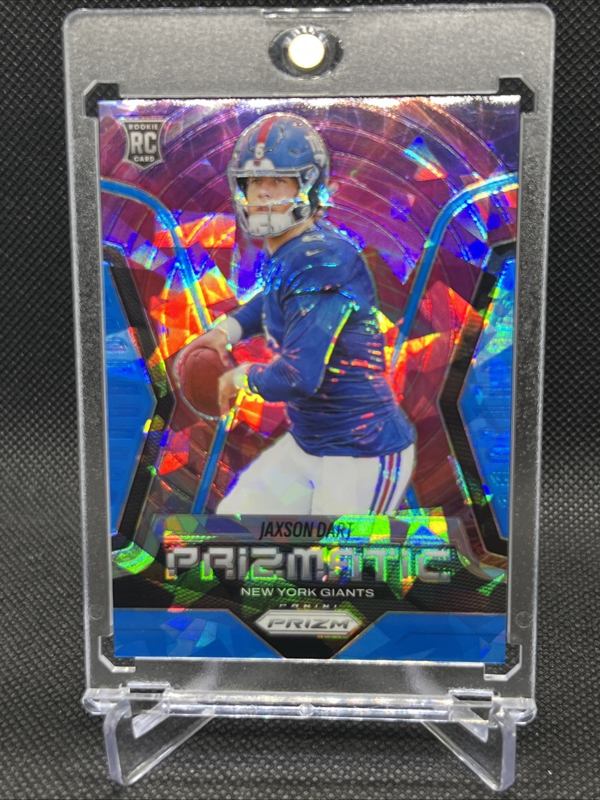 2025 Panini Prizm Jaxson Dart Prizmatic RC Blue Ice Rookie #/99 Giants 🔥 *C33