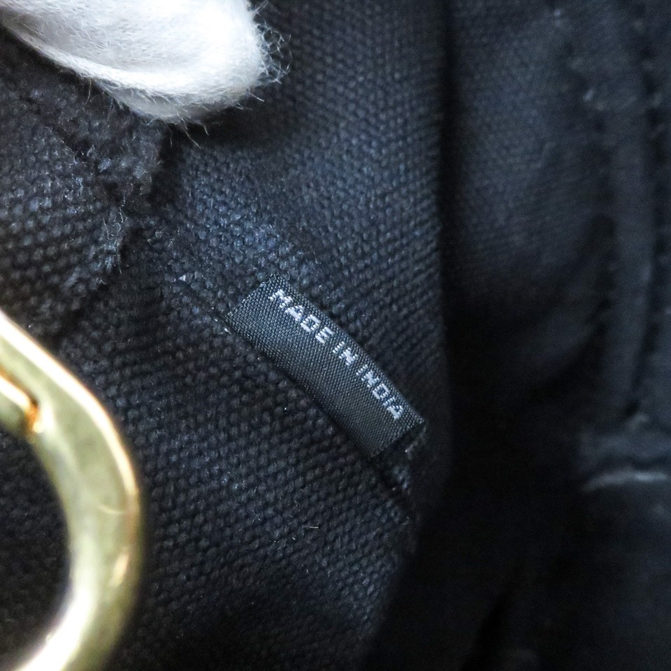 Prada Canapa Handbag 2WAY With Shoulder Strap 1BG439 Black Used Quality Ikou fro thumbnail 10