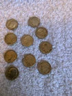 1 group of 10 coins which are 40's and 50's Silver Dimes mixed dates and mints