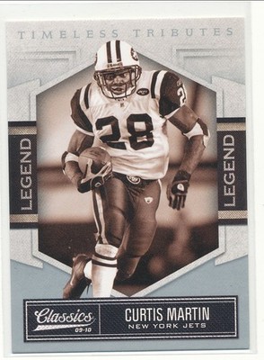 2010 Classics Curtis Martin Timeless Tributes Silver /100