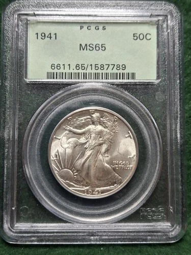 1941 Walking Liberty Half Dollar - PCGS MS65