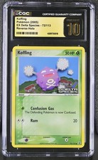 Pokemon Koffing EX Delta Species 72/113 Reverse Holo CGC 10 Pristine on eBay