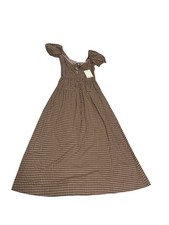 NWT Reformation Rhett Plaid Dress Cottage Prairie Maiden Sz 2 Anthropologie