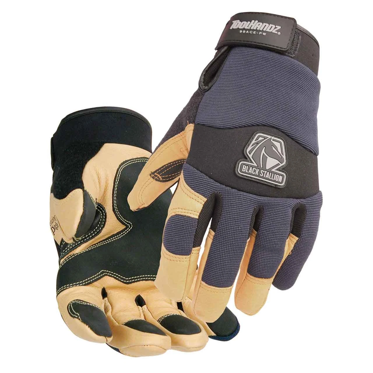 Black Stallion 99ACE-PW ToolHandz Pigskin Insulated Winter Mechanics Gloves, Lar