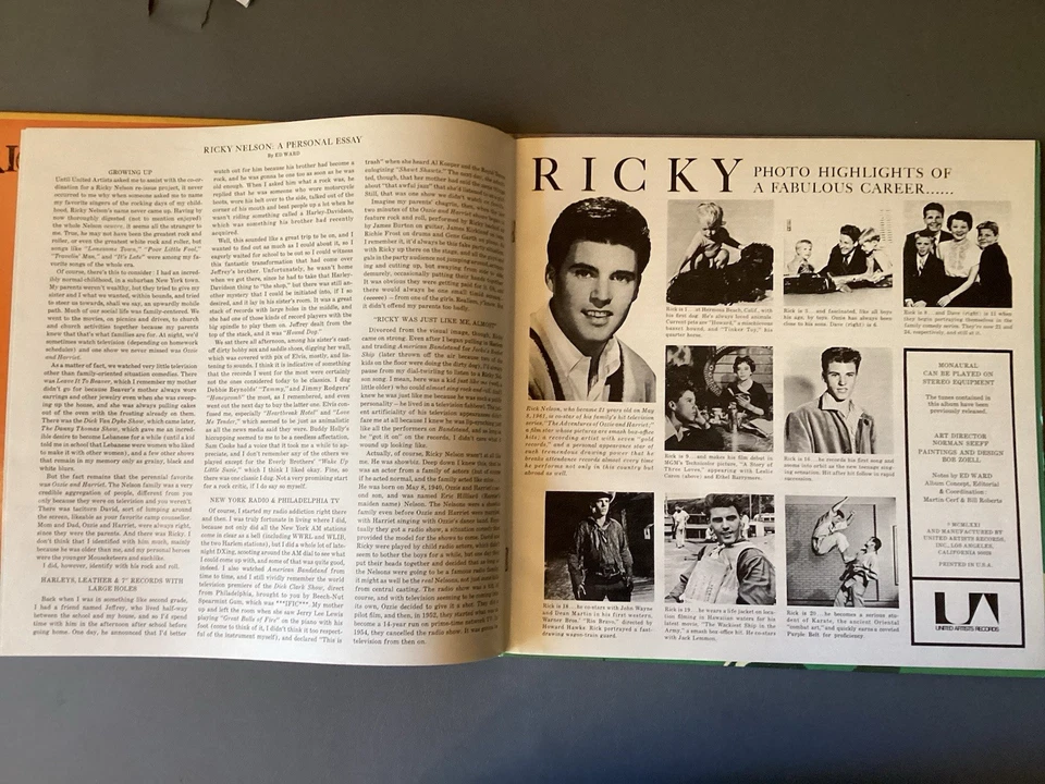 Ricky Nelson Legendary Masters SEries #2 - 2LP - UAS9960 - NM - Image 4 of 4