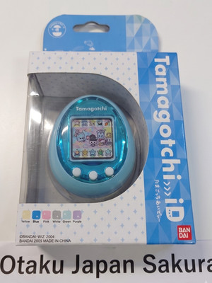 Bandai Tamagotchi iD Blue Virtual Pet 2009 unbenutzt Open Box Handbuch JP Fast