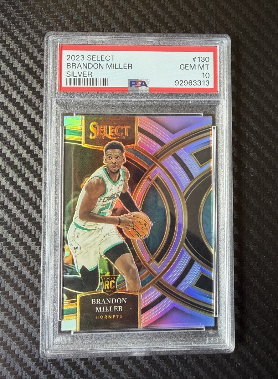 2023 Select Brandon Miller Silver RC PSA 10 Hornets Rookie #130