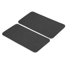 9.8''×5'' Felt Bag Base Shaper, 2pcs Bag Bottom Organizer Rectangle, Black