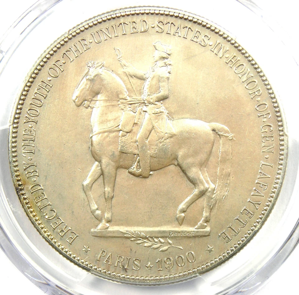 1900 Lafayette Silver Dollar $1 Coin - Certified PCGS Uncirculated Detail UNC MS - Image 4 of 4