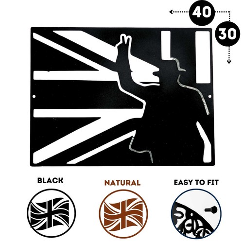Union Jack British Flag Metal Home Decoration Churchill Sign Gifts Remembrance - Picture 19 of 39