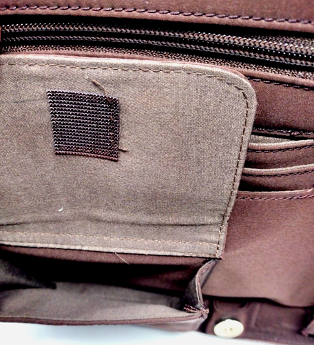 Wilson's Leather Croc Embossed Messenger Bag Attache Case Shoulder Bag, NWOT - Picture 8 of 11