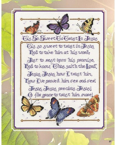 AMERICA'S Best LOVED HYMNS Collection 3 ~ Cross Stitch Pattern Book ~ 12 Designs - Picture 12 of 14
