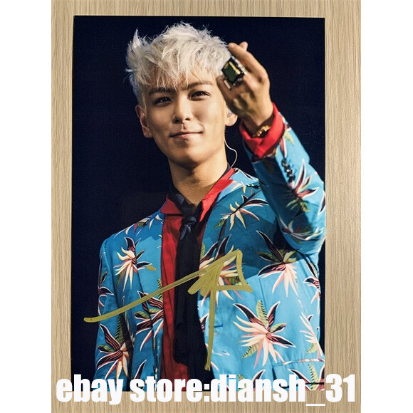 BIGBANG T.O.P Autographed Signed Photo K-POP Collection 4*6