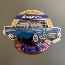 Vintage SNAP ON TOOLS  American Classic    57 Chevy Foil Decal Sticker Old Stock