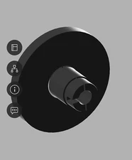 Shimpo Tachometer wheel . Fits DT105A.