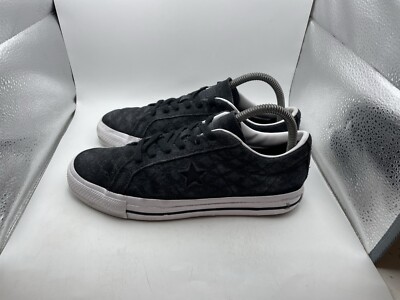 CONVERSE One Star Pro Bones Ox Black Suede Skate Shoes A04143C Men 6/  Womens