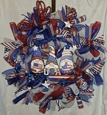 USA Patriotic Gnome 26" Wreath