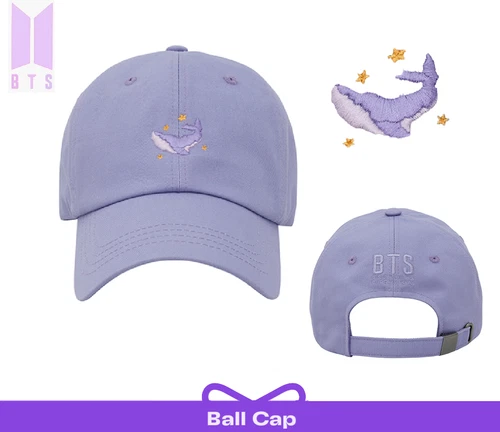 BTS BALL CAP Purple Whale 10th Anniversary Cotton Official *US-tariff Paid