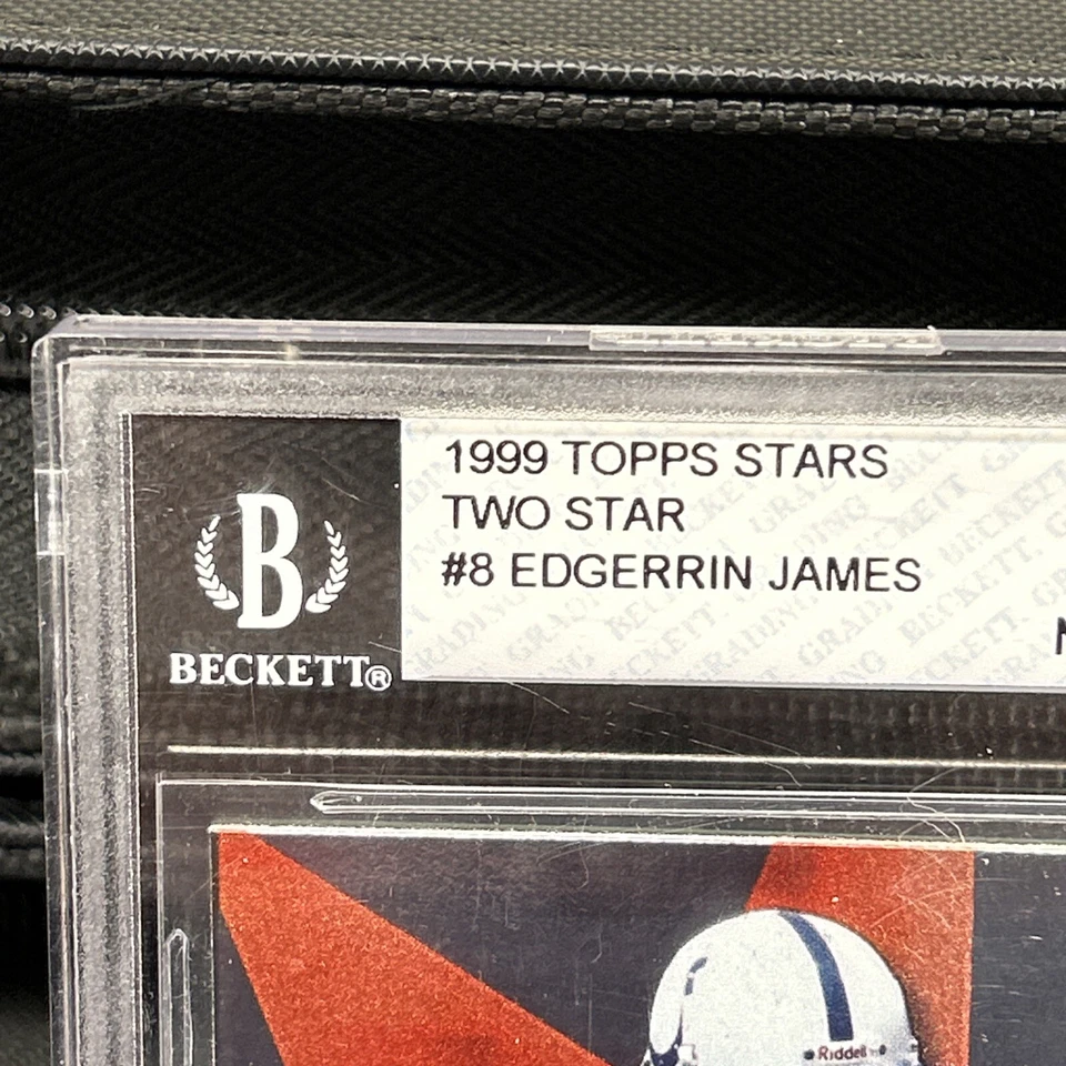 1999 Topps Stars Two Star Edgerrin James #8 BGS 7.5 Rookie RC HOF - Image 4 of 4