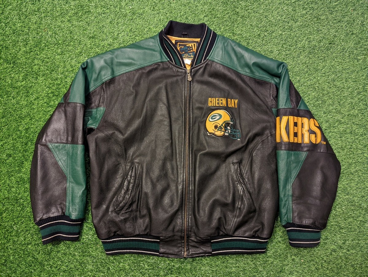 Carl Banks Green Bay Packers レザージャケット Carl Banks Green Bay Packers G-III Quarterback Club Leather