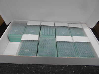 BOX OF 9 RACKS OF AGILENT TECHNOLOGIES PIPET TIPS 96/RACK